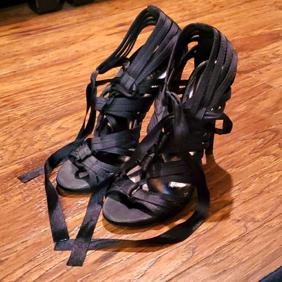 Zigi Soho Shoes - Zigi Soho Black Satin Heels